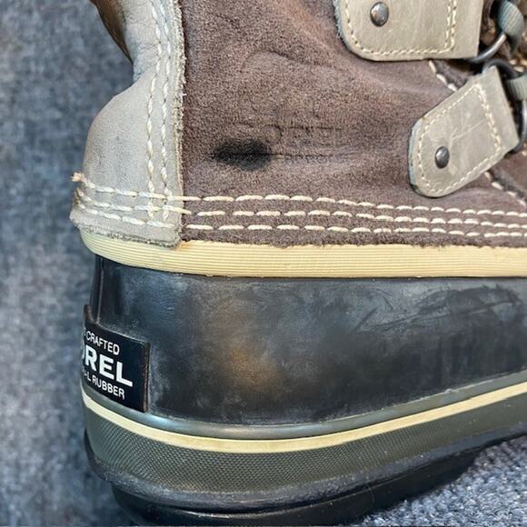 Sorel Joan of Arctic Snow Boot Womens 9 Brown Suede Lace Up Waterproof Winter - Picture 7 of 10